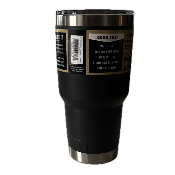 YETI RAMBLER® 30oz  Vacuum Insulated Tumbler Magslider Lid Charcoal Gray NWT - Picture 5 of 9